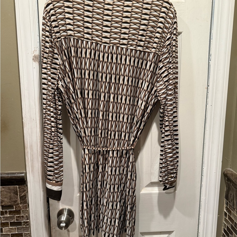 Ellen Tracy Geometric Patterned Women’s Shirt Dress - Size XL - Picture 8 of 8
